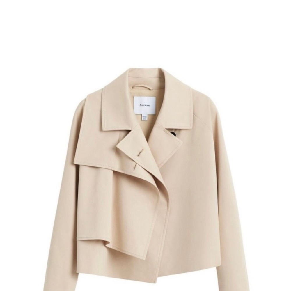 Cuyana Cropped Trench Jacket. S/M